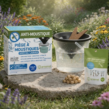 Piège à Larves AquaLab Anti-Moustiques - Prêt à l'emploi, Assemblé